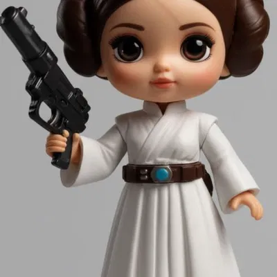 Princesa Leia Organa (Star Wars) - Mô hình 3D