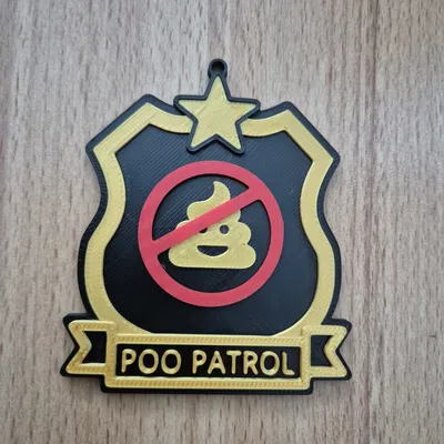 Huy Hiệu Poo Patrol