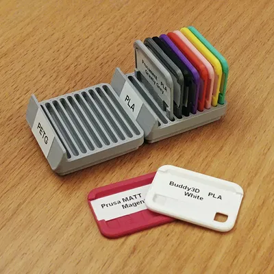 Swatch Filament và Khay Gridfinity đựng Swatch