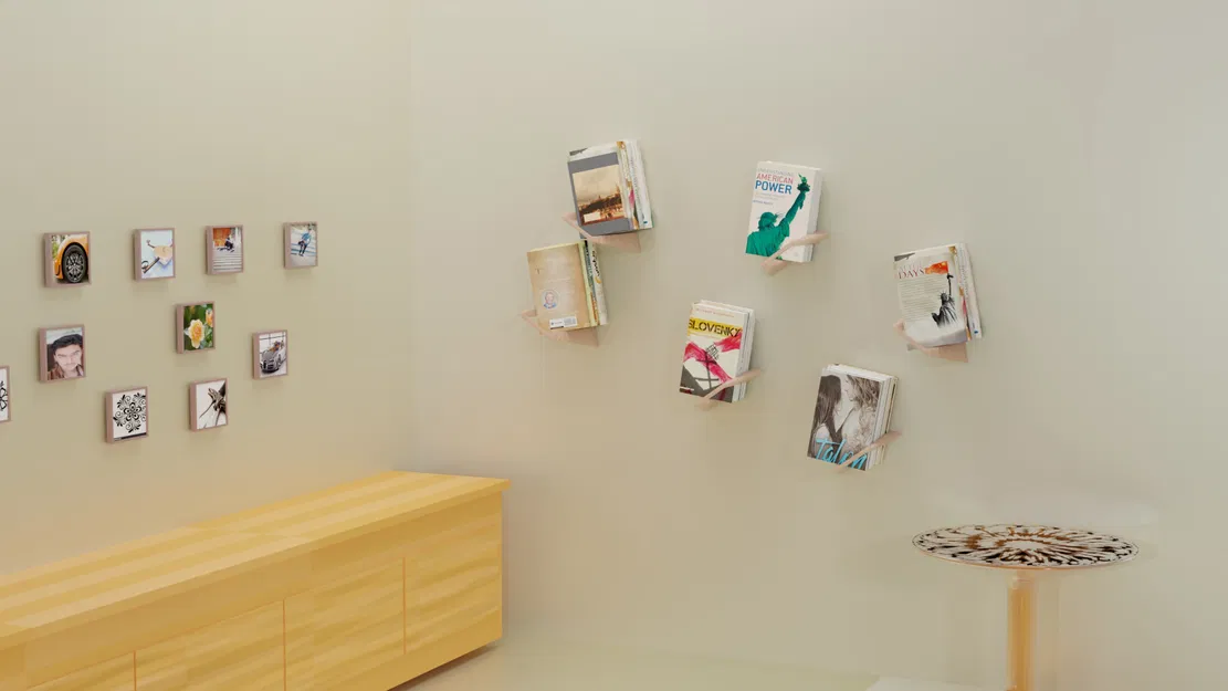 Kệ sách treo tường “lơ lửng” (Floating/Levitating) – Không cần Supports - Image 3