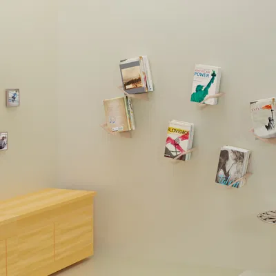 Kệ sách treo tường “lơ lửng” (Floating/Levitating) – Không cần Supports