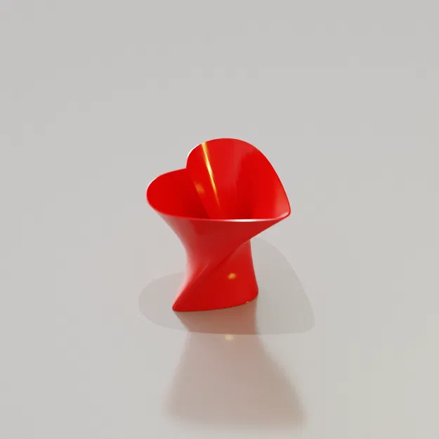 Bình Hoa Trái Tim Dễ Thương (Heart Vase Cute) - Image 1
