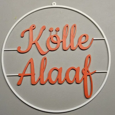 Kölle Alaaf & Kölner Dom – Ornament treo cửa sổ, decor Karneval