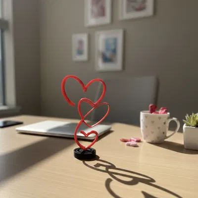 Ba trái tim - Trang trí Valentine