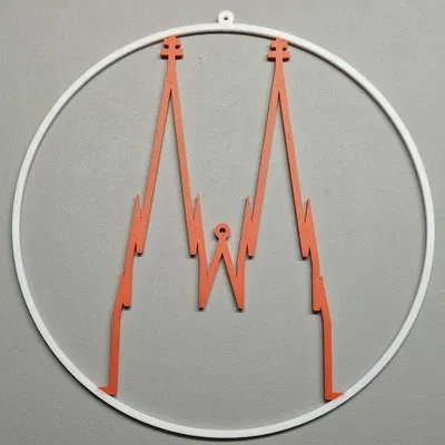 Kölle Alaaf & Kölner Dom – Ornament treo cửa sổ, decor Karneval