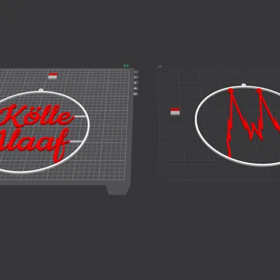 Kölle Alaaf & Kölner Dom – Ornament treo cửa sổ, decor Karneval