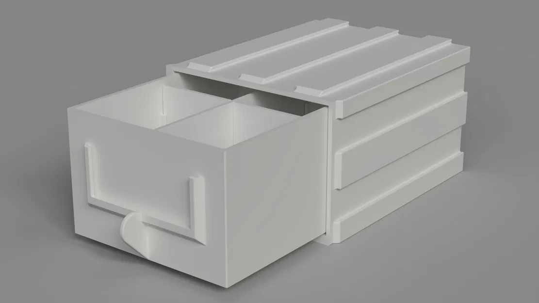 Ngăn kéo Modular xếp chồng phong cách công nghiệp – In không cần support - Image 4