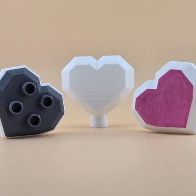 Bộ Đồ Chơi Tim Low Poly Duplo – Dễ Thương & Vui Nhộn