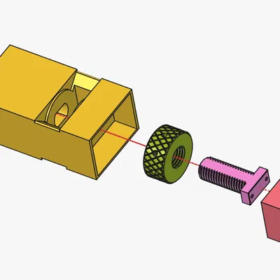 Gá treo ổ cắm điện dưới bàn không cần khoan (No-Drill Desk Power Strip Mount)