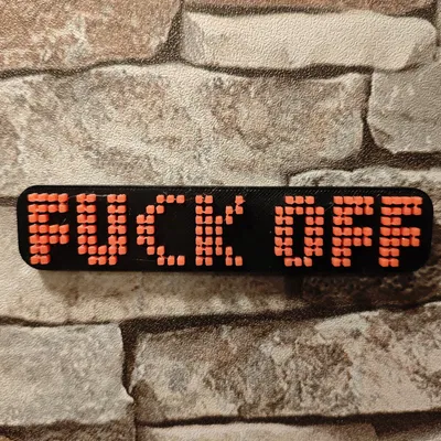 Nam châm tủ lạnh “FCK OFF”