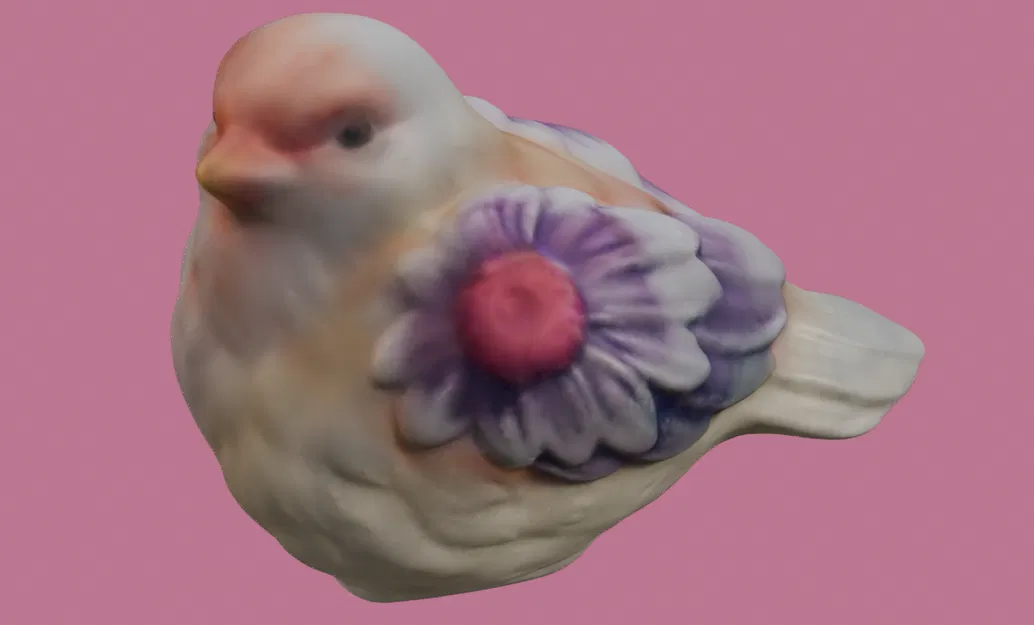 Bird With Flower Wing Thing 3D Scan – Bản scan 3D - Image 1