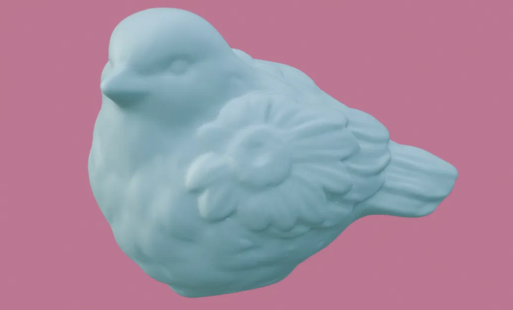 Bird With Flower Wing Thing 3D Scan – Bản scan 3D - Image 2
