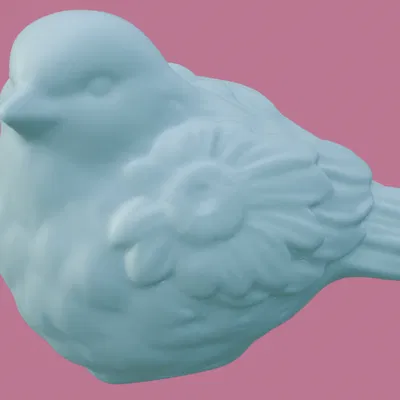 Bird With Flower Wing Thing 3D Scan – Bản scan 3D