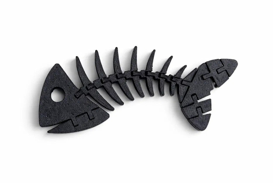 Bộ xương xương cá dẻo khớp nối (Articulated Flexible Fish Bone Skeleton) - Image 1