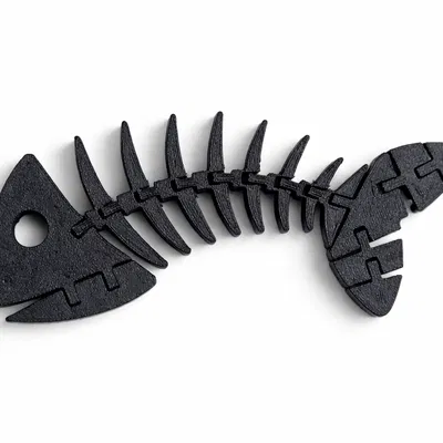 Bộ xương xương cá dẻo khớp nối (Articulated Flexible Fish Bone Skeleton)