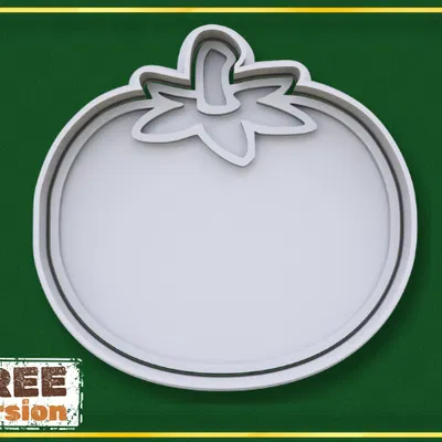 Khuôn Cắt Bánh Hình Cà Chua (Tomato Cookie Cutter)