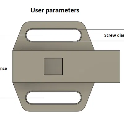 Adapter giảm chấn bản lề Blum dạng snap fit