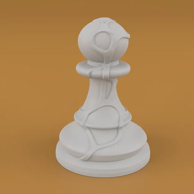 Bộ Cờ Vua Organic STL – Thiết Kế Nghệ Thuật In 3D - Image 12