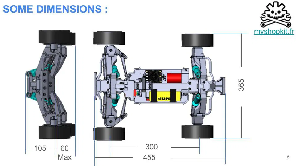V5 JLB X HSP TRUGGY 1:8 4WS 4WD (Lái 4 bánh x Central Diff) Demo Free - Image 10