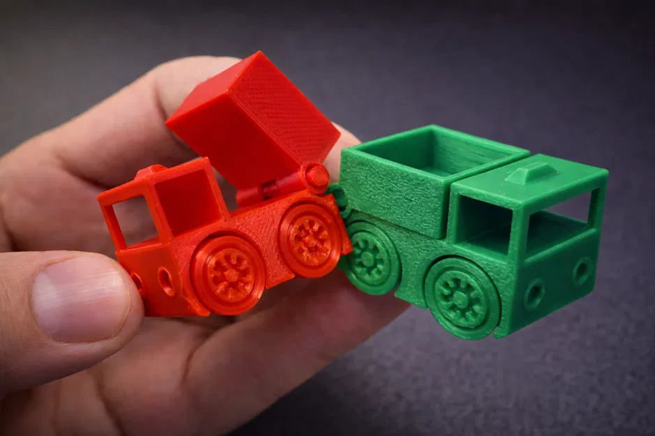 Mini Truck in 3D – Đồ chơi 35mm & Móc khóa - Image 1