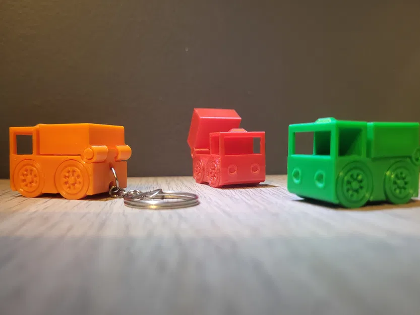 Mini Truck in 3D – Đồ chơi 35mm & Móc khóa - Image 3