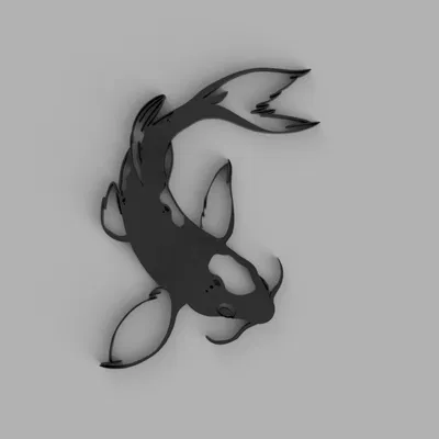 Trang trí tường cá Koi – nghệ thuật 2D