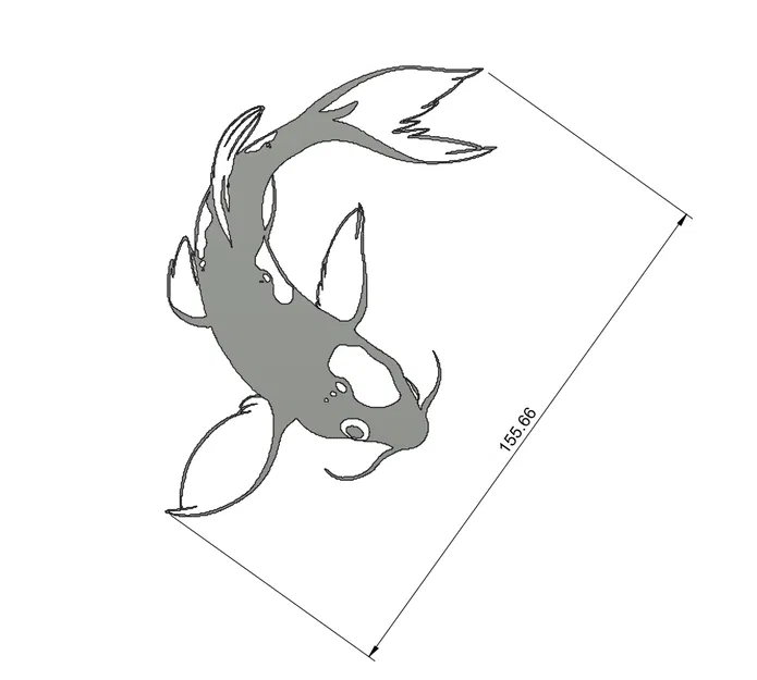 Trang trí tường cá Koi – nghệ thuật 2D - Image 3