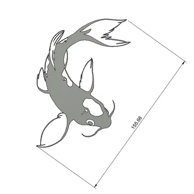 Trang trí tường cá Koi – nghệ thuật 2D