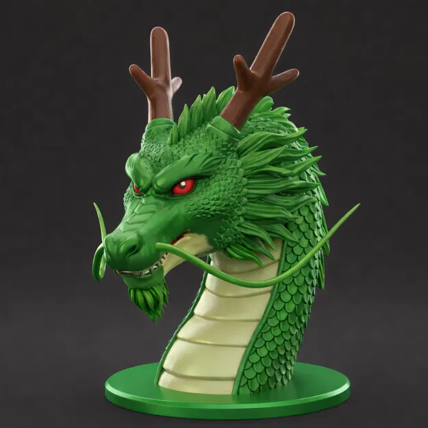 Đầu Shenron – Giá treo tai nghe / Tượng bust trang trí - Image 1