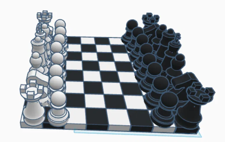 Bộ cờ vua (Chess Set) – quân cờ và bàn cờ - Image 1