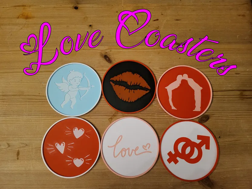 Love Coasters ♡ (Bộ 6 miếng lót ly) - Image 1