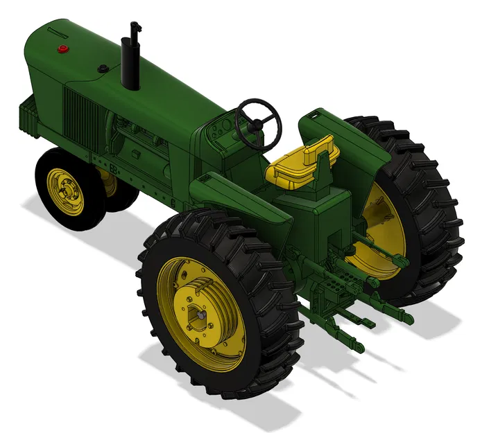 John Deere 4020 NFE (Narrow Front End) - Tỷ lệ 1:8 - Image 4