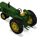John Deere 4020 NFE (Narrow Front End) - Tỷ lệ 1:8 - Thumbnail 4