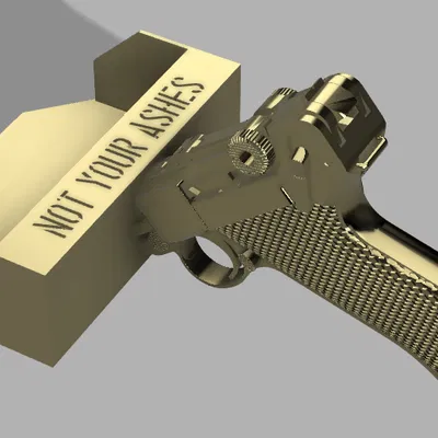 Luger Ashes Scraper – Dụng cụ cạo/hốt tro dạng Luger