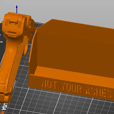 Luger Ashes Scraper – Dụng cụ cạo/hốt tro dạng Luger