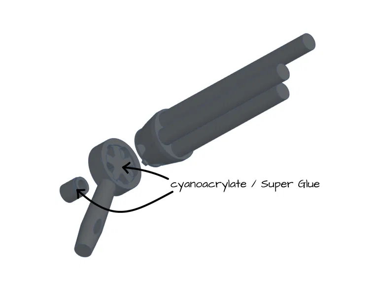 Còi tàu 5 ống (5-Chime Train Whistle) in 3D - Image 3