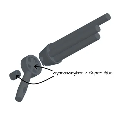 Còi tàu 5 ống (5-Chime Train Whistle) in 3D