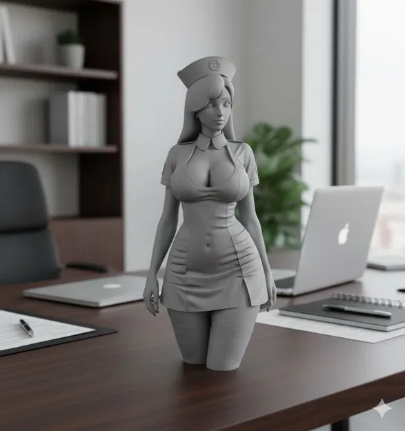 Cô gái mặc đồng phục y tá 3 - Image 1