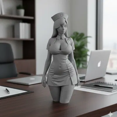 Cô gái mặc đồng phục y tá 3