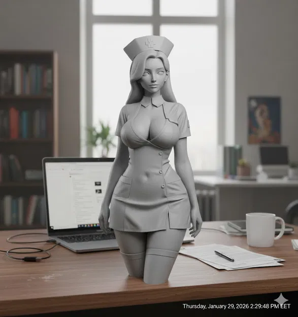 Cô gái trong đồng phục y tá - Image 1