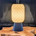 Đèn bàn Cirrus Table Lamp in 3D (chụp đèn dạng trụ, họa tiết mây) - Thumbnail 1