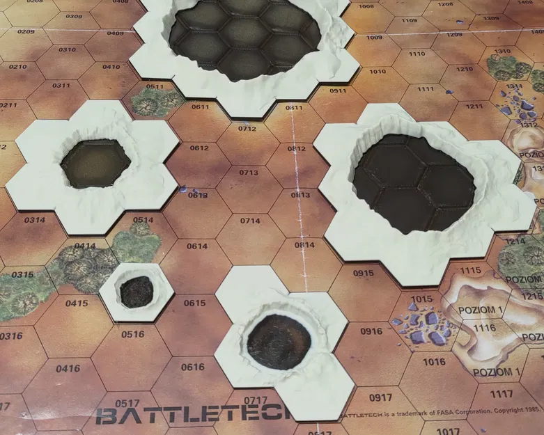 Hố va chạm - địa hình lục giác (Craters - hex terrain) - Image 2