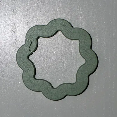 Carabiner móc khóa hình bông hoa