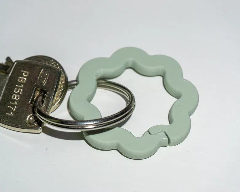 Carabiner móc khóa hình bông hoa - Image 3