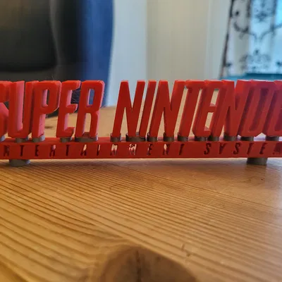 Trang trí trưng bày logo Super Nintendo SNES