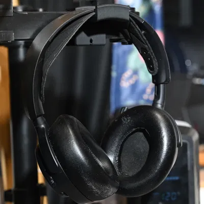 Móc treo Headset/Headphone cho monitor arm & gầm bàn (kèm file OpenSCAD)