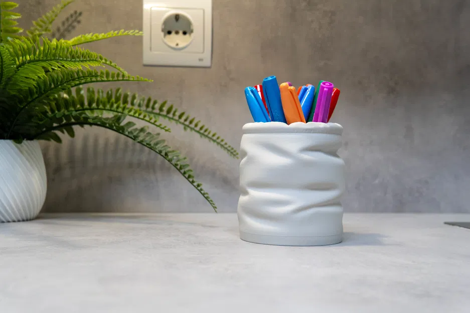Puffy SquishCup Pencilholder – Ly đựng bút phồng tối giản - Image 1