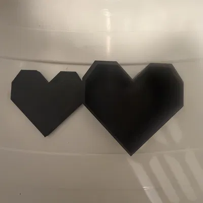 Lót Ly Valentine & Giá Đựng Lót Ly (Low Poly)