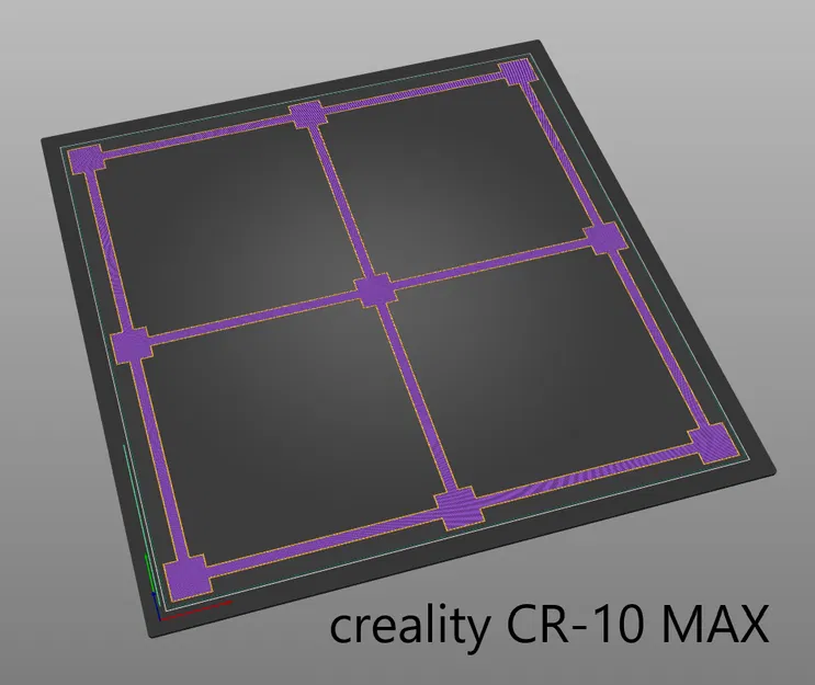 Bản in test cân chỉnh hot bed 3x3 cho mọi máy in Creality - Image 3