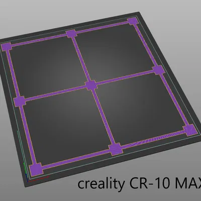 Bản in test cân chỉnh hot bed 3x3 cho mọi máy in Creality